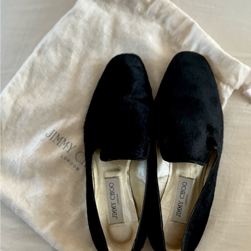 Jimmy Choo Pony Tuxedo Loafers